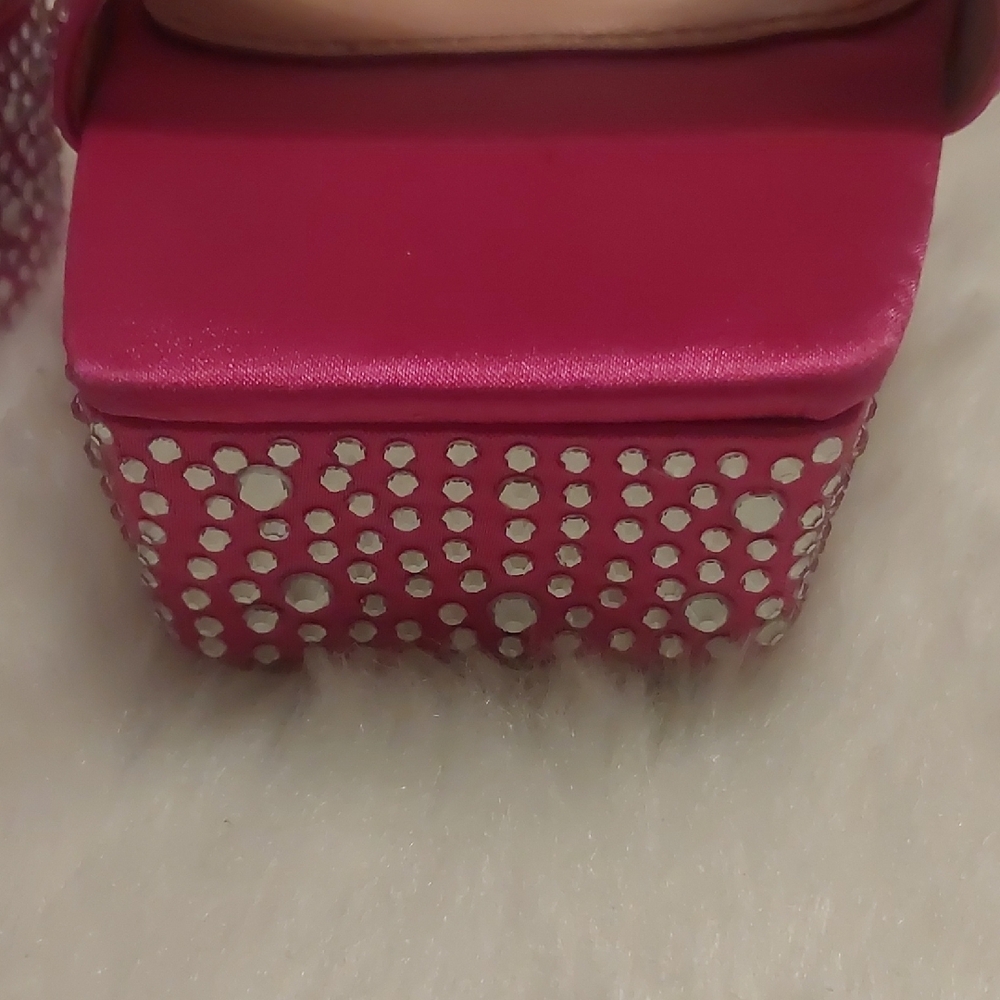 Pink Rhinestone Platform Heels - Picture 5 of 15